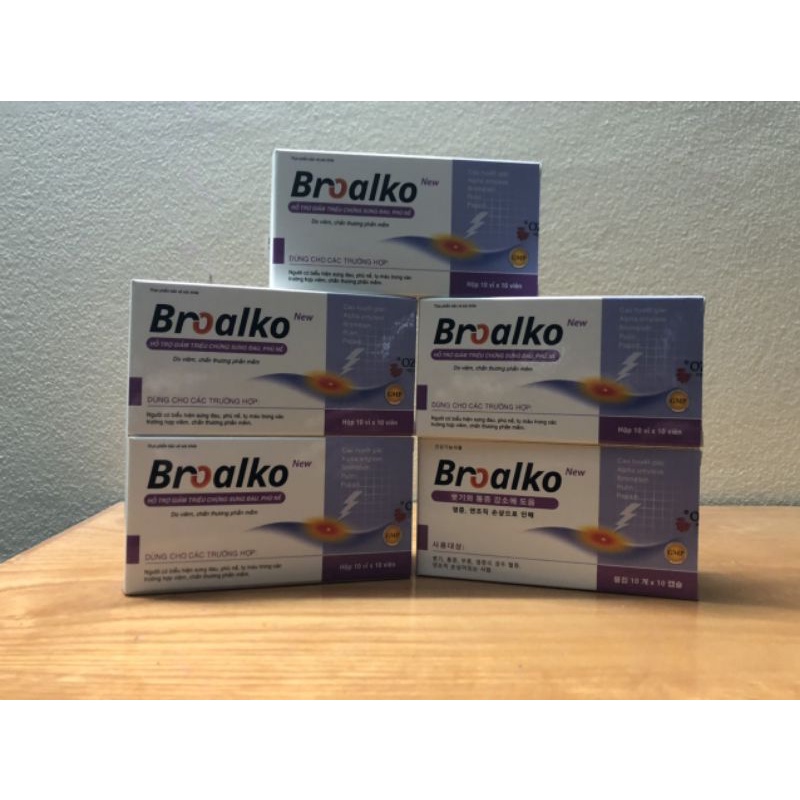 Broalko hộp 100 viên Hỗ trợ làm giảm phù nề