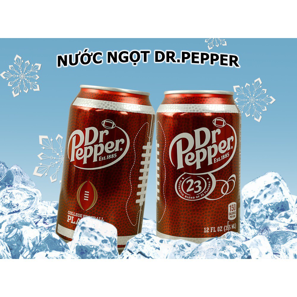 Thùng 12 Lon Nước Ngọt Dr Pepper 330ml Nhập Mỹ