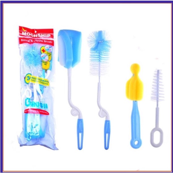 Cọ bình sữa cho bé 4 chi tiết. Cọ bình sữa 4 chi tiết tiện dụng