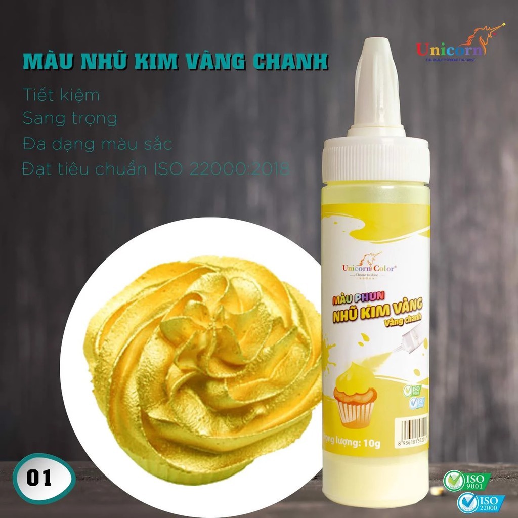 Xịt Nhũ Vàng Chanh, Vàng Gold Đồng Tiến 10g
