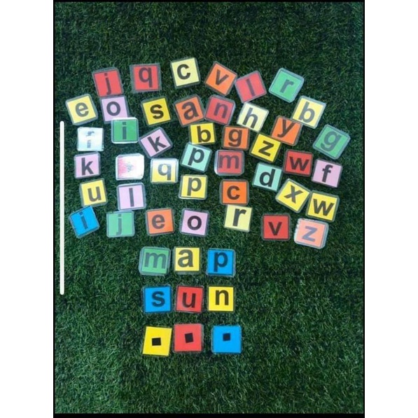 5 set chữ cái gắn nam châm loại to 6cm, in nét mới, chất liệu ép plastic