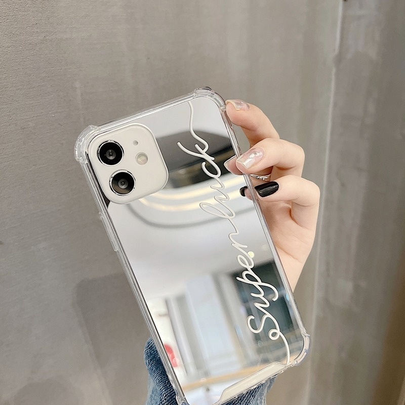 Ốp Điện Thoại Tráng Gương Đơn Giản Thời Trang Cho Iphone 678plus / 14promax / 13pro 11 / 12 xsmax / xr