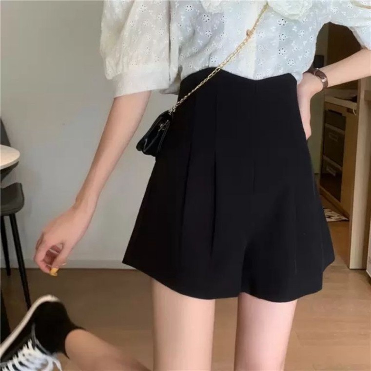 Quần shorts nữ lưng cao, chất vải tuyết mưa không nhăn, không bám bụi, siêu hách dáng cho chị em