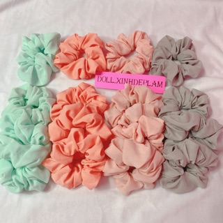 Vintage Scrunchie - cột tóc vải voan size to nhiều màu