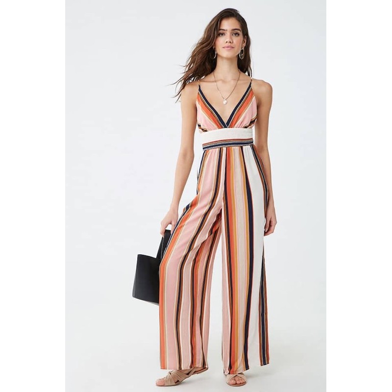 jumpsuit sọc F.21 xuất dư xịn.