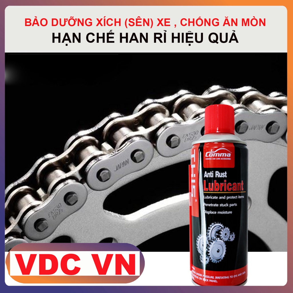 Chai Xịt Dưỡng Sên, Vệ Sinh Sên, Rửa Sên - Bảo Dưỡng Sên Xích Chống Rỉ, Ăn Mòn - THIS Anti Rust