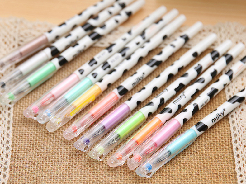 Bộ 12 Bút Gel Vẽ Tranh Nước 12 Màu Dễ Thương Cho Học Sinh