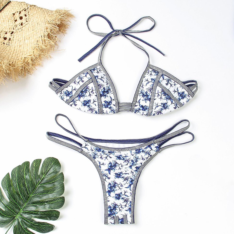 Bikini Hoạ Tiết Hoa Thiết Kế Thanh Lịch