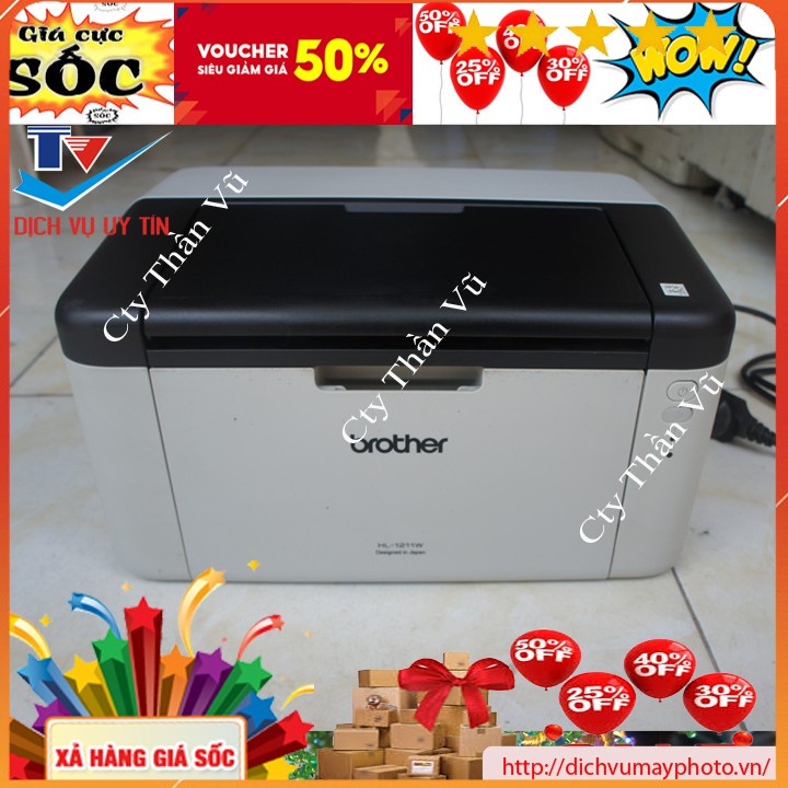 Máy in laser đen trắng khổ A4 Brother HL 1211W hàng đã qua sử dụng chất lượng có bảo hành INECO