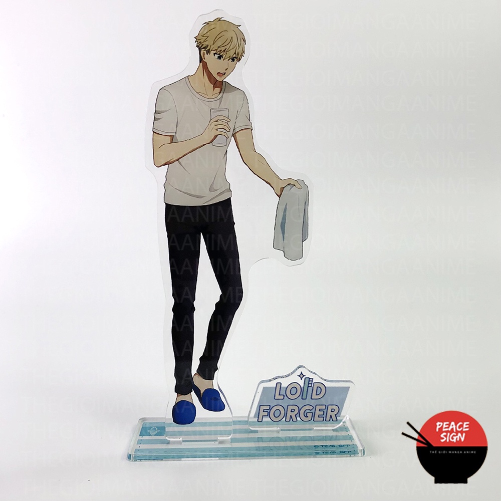 Mô hình SPY X FAMILY standee Gia Đình Điệp Viên tượng mica trong acrylic anime chibi trưng bày