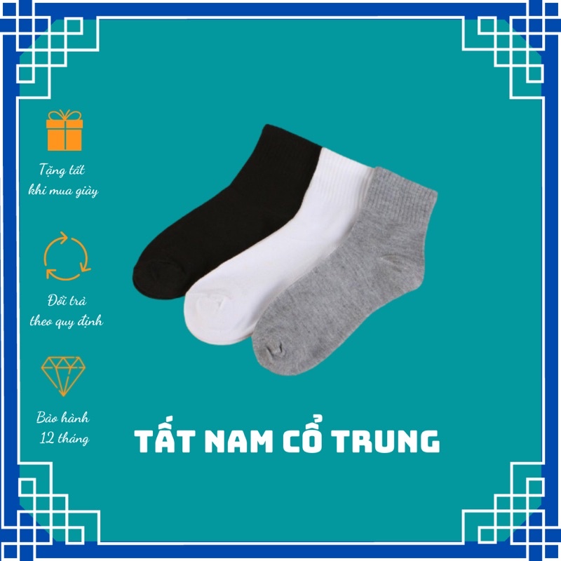 Tất nam cổ lỡ phối giày thể thao nam nữ giá rẻ chống hôi chân