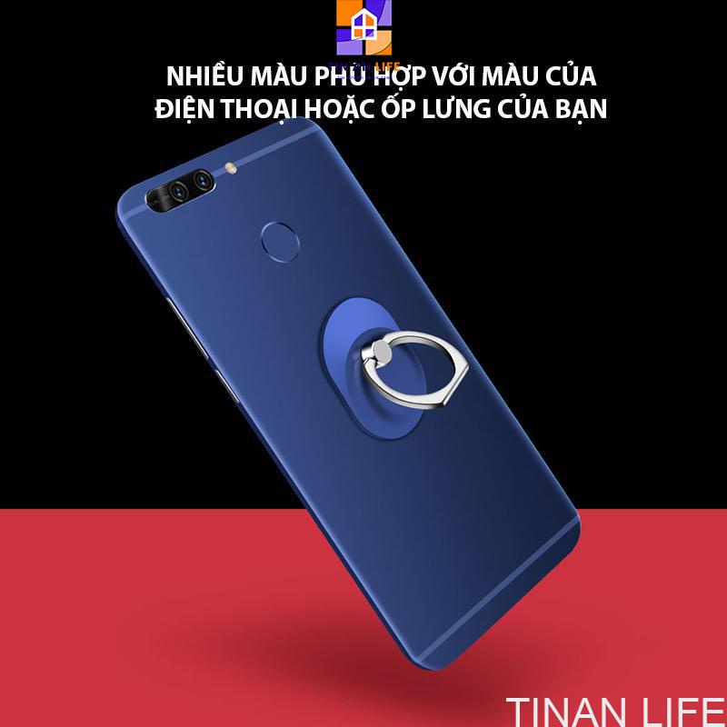 Giá đỡ dạng vòng nhẫn xoay 360°, Giá đỡ điện thoại di động hợp kim sang trọng
