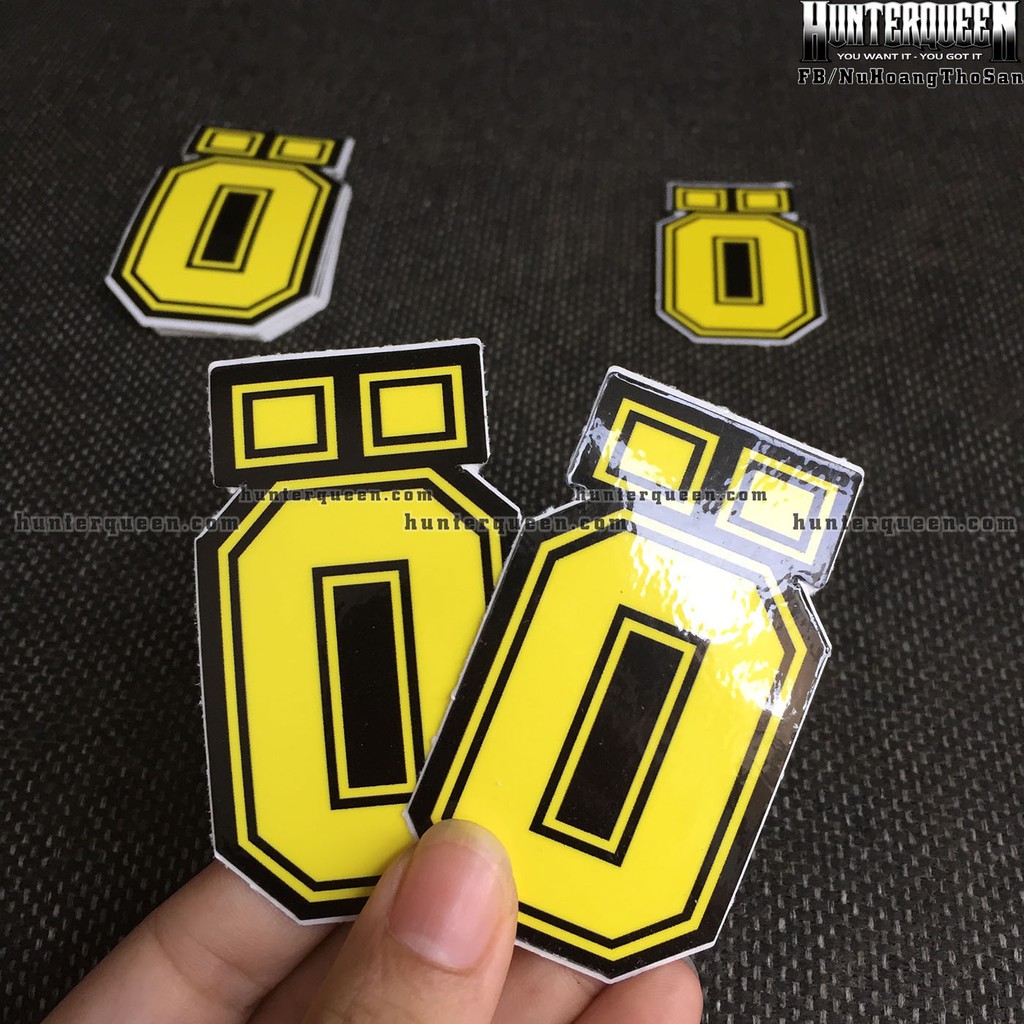 chữ O - Ohlins[8.5x3.5cm] decal cao cấp chống nước, sắc nét, bền màu, dính chặt. Hình dán logo trang trí mọi nơi