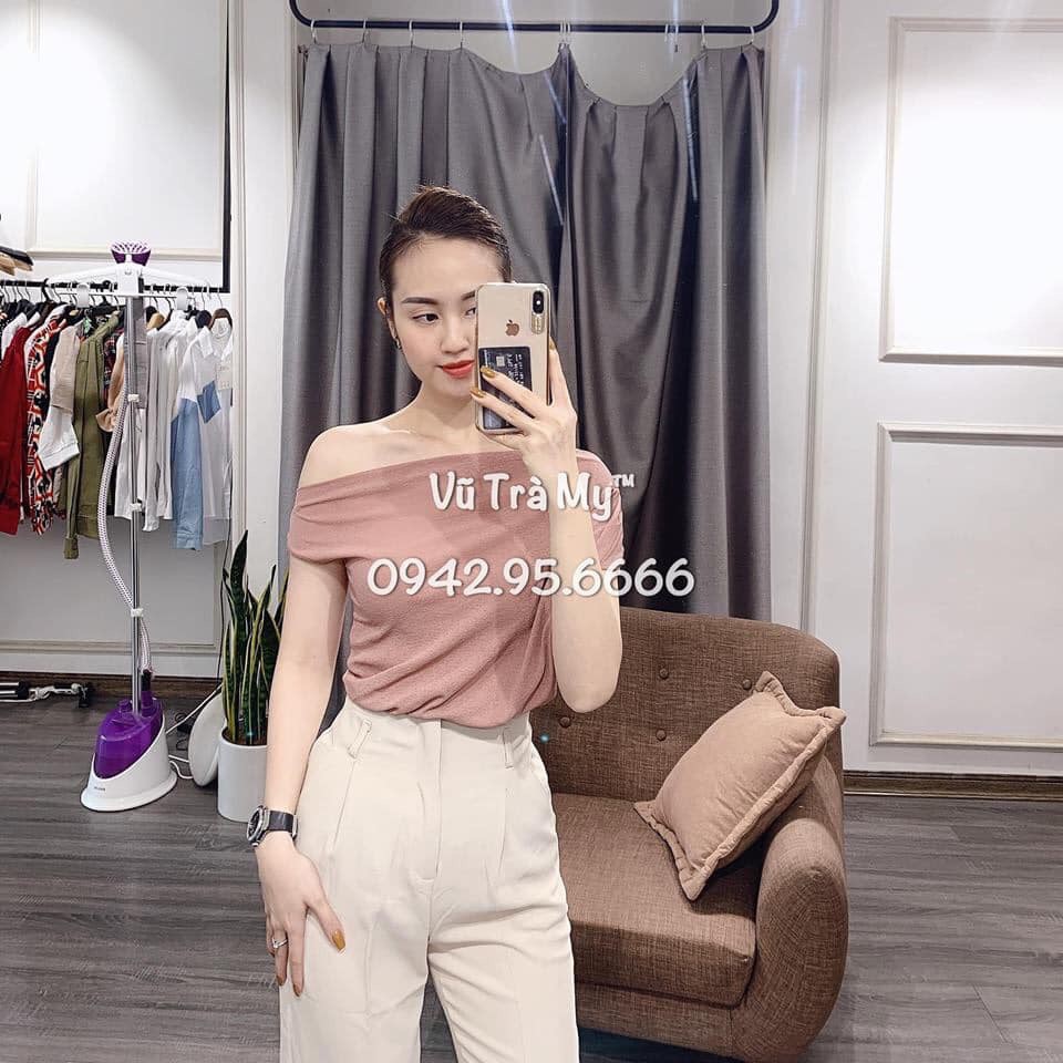 Áo phông giấy trễ vai