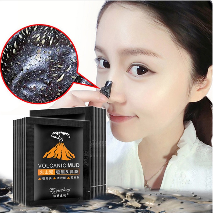 Mặt nạ bùn khoáng lột mụn đầu đen se khít lỗ chân lông chăm sóc da tiện dụng