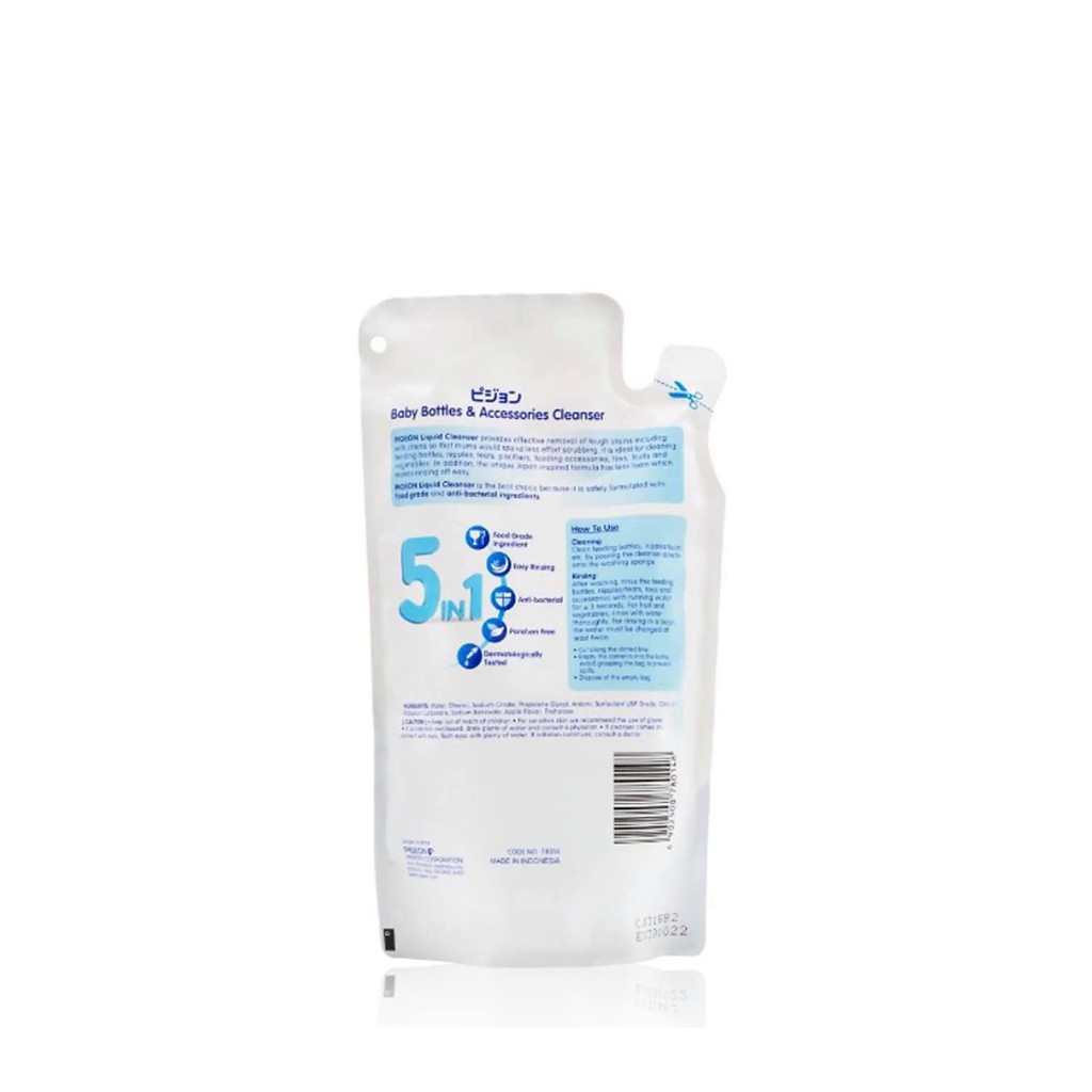 Nước rửa bình sữa và rau củ quả Pigeon 5 in 1