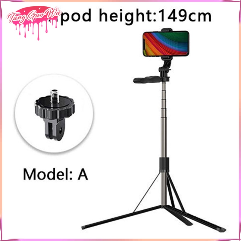 Gậy Chụp Ảnh Tự Sướng Bằng Nhôm Kết Nối Bluetooth Không Dây Xoay 360 Độ Có Điều Khiển Từ Xa Điện Thoại | BigBuy360 - bigbuy360.vn