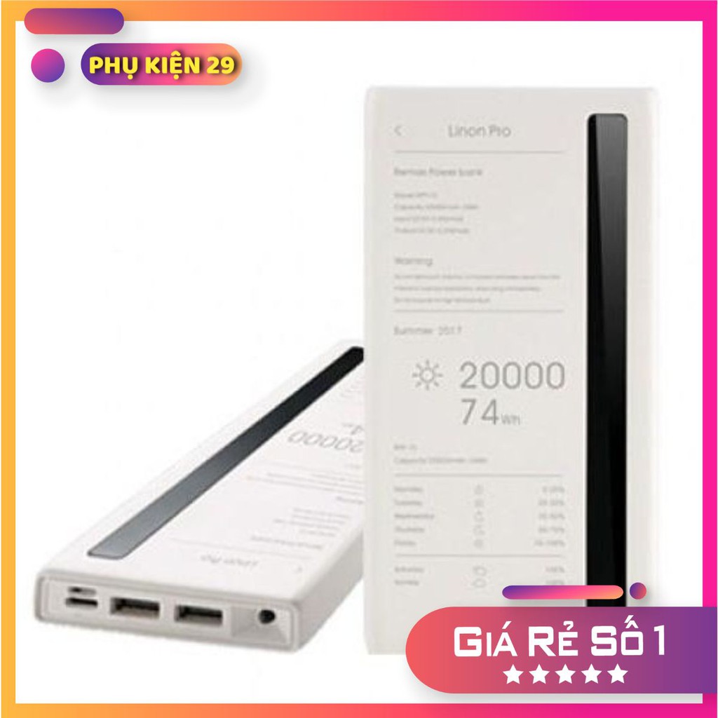 [BH-12T] SẠC DỰ PHÒNG REMAX LINON PRO RPP-73 20000MAH Giá tốt nhất shopee