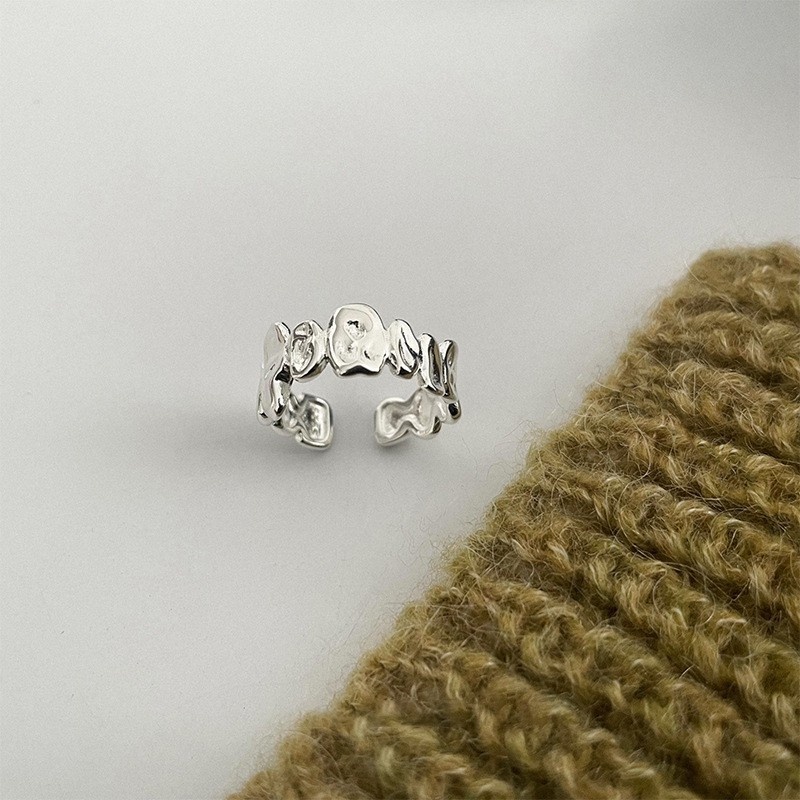 Nhẫn Bạc Đính Nơ Phong Cách Thời Trang Hàn Quốc 2022 Dành Cho Nữ F483