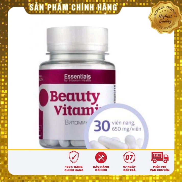 Beauty Vitamins Siberi Nga - Vitamin làm đẹp duy trì vẻ đẹp của tóc và da, bảo vệ chống lại sự lão hóa
