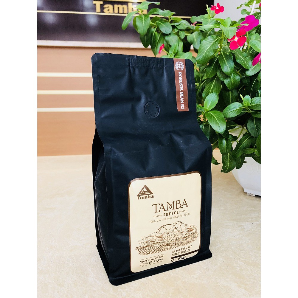 Cà phê hạt Robusta R2 nguyên chất 100% - Dark Roast - Tamba Coffee