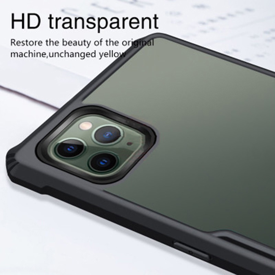 Ốp Điện Thoại Acrylic Trong Suốt Chống Rơi Chống Sốc Cho iPhone 11 12 13 Pro Max