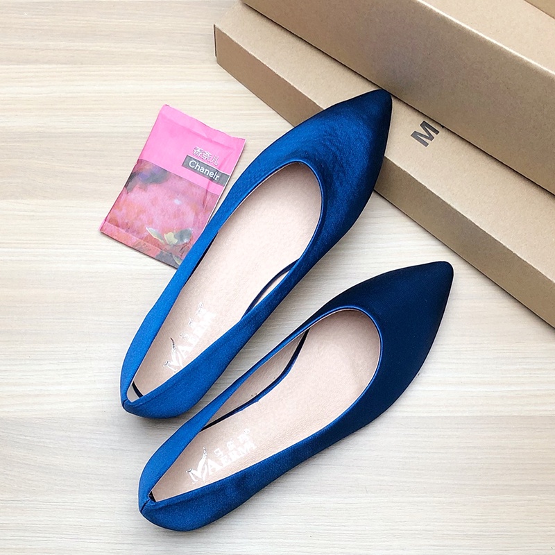 Giày búp bê vải satin cá tính , sang chảnh, nhẹ nhàng dễ di chuyển