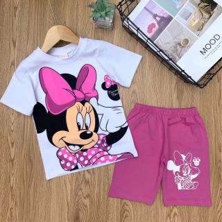 Bộ bé gái quần lửng