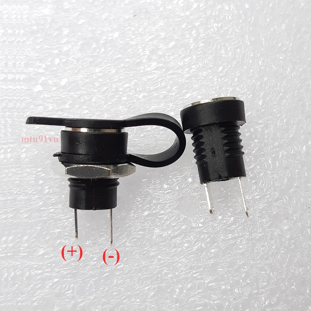 1 Túi 100 cái - Jack sạc - Jack Nguồn DC-022B chuẩn 5.5mm x 2.1mm