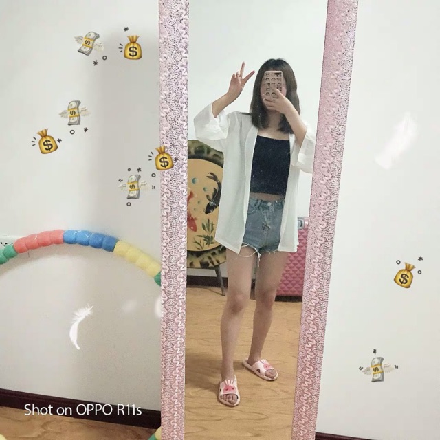 Áo khoác voan mỏng áo choàng đi biển dáng dài MA09 | BigBuy360 - bigbuy360.vn