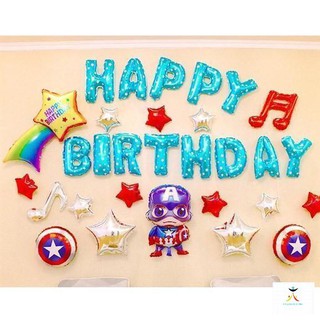 [FREESHIP 20K] Set bóng sinh nhật Captain America
