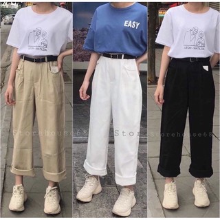 Quần nữ💕Quần kaki ống suông 3 màu💕