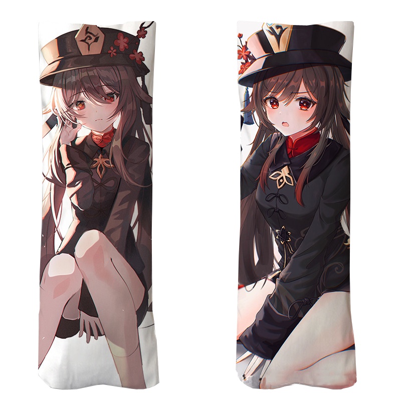 Vỏ Gối Hai Mặt In Hình Nhân Vật Game Genshin Impact Hutao Dakimakura Huging