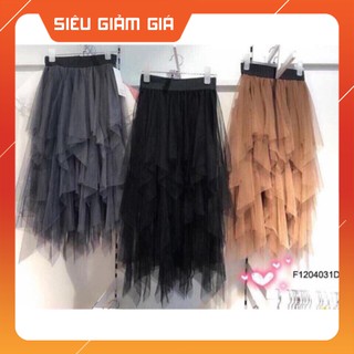 HOT Chân váy tua rua voan tầng siêu hot dài qua gối