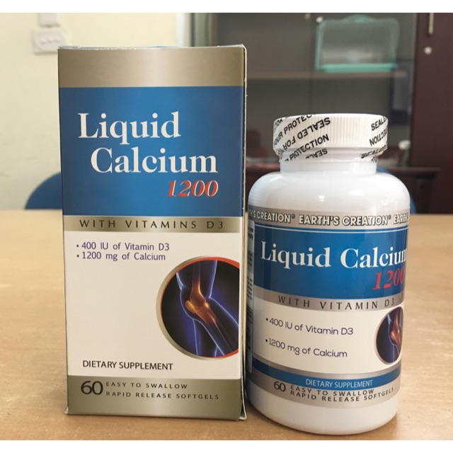 BỔ SUNG LIQUID CALCIUM 1200 WITH VITAMIN D3 Cho Người lớn và trẻ em