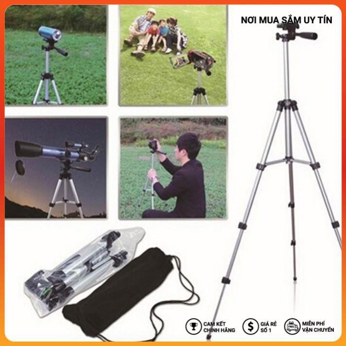 Chân máy ảnh Tripod 3110 tặng Giá kẹp điện thoại, Remote bluetooth và Túi đựng ( Gía sập sàn ) HEAD SHOP