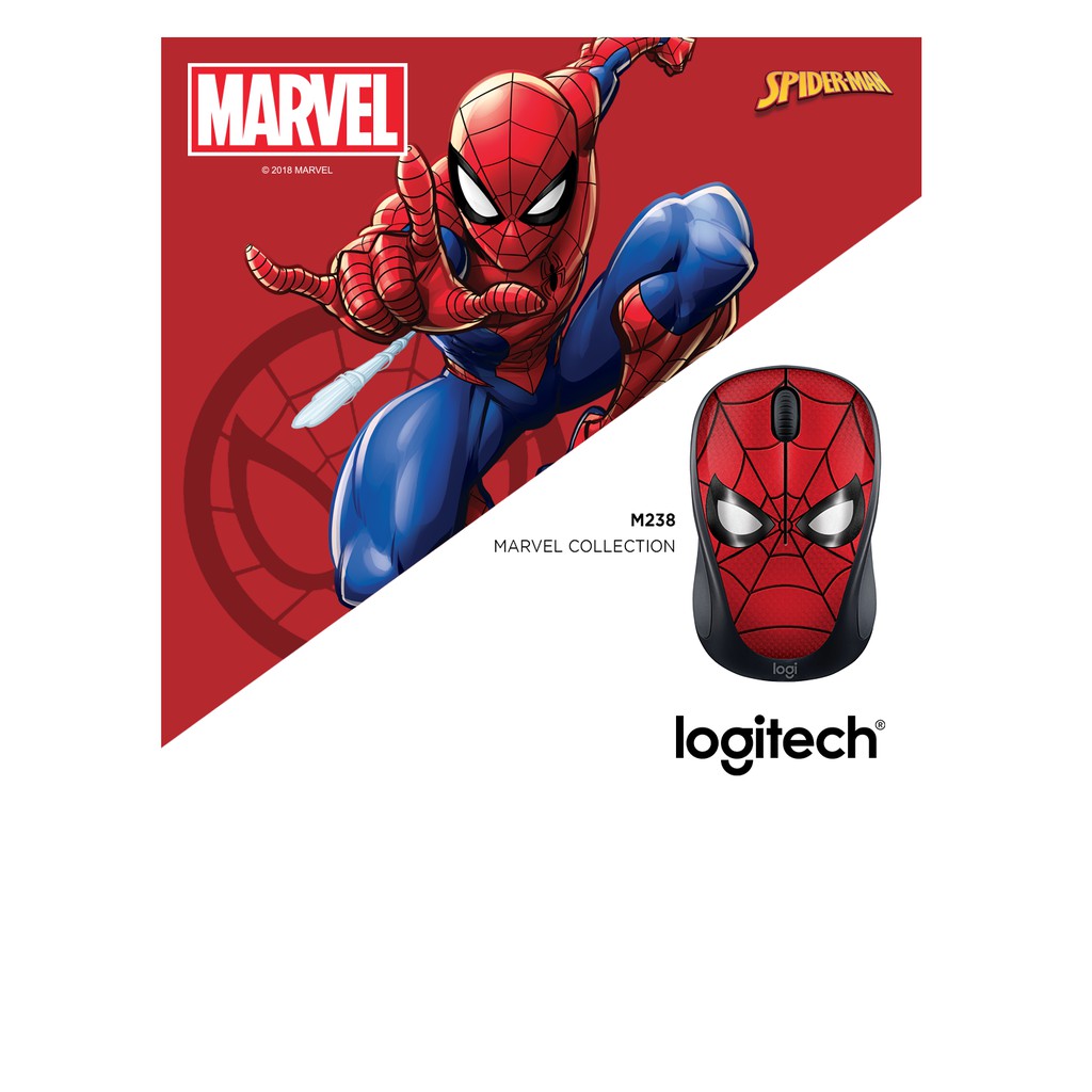 Chuột Không Dây Logitech M238 Marvel Collection - Hàng Chính Hãng