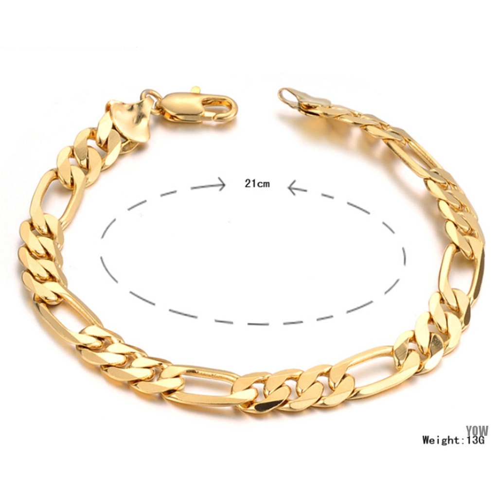 Vòng Tay Mạ Vàng 18k Phong Cách 2015 Cho Nam