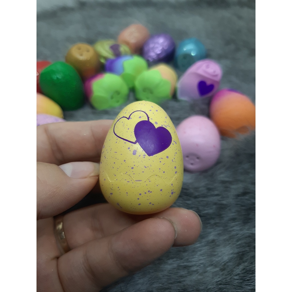 Combo 50 trứng Hatchimals không trùng mẫu thú bên trong trứng (gồm trứng màu tím - hồng - vàng - cam)