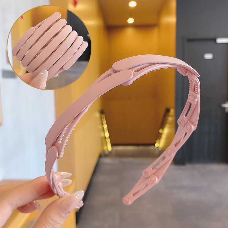 Băng Đô Cài Tóc Chống Trượt Có Thể Gấp Gọn Phong Cách Hàn Quốc Thời Trang Cho Nữ