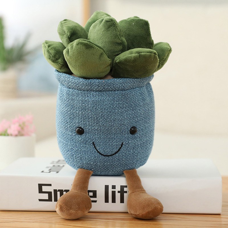 Đồ chơi búp bê nhồi bông chất liệu 100% cotton mềm hình cây cảnh thu nhỏ hỗ trợ giáo dục bé