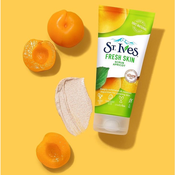 Sữa rửa mặt tẩy tế bào chết ST. Ives Fresh Skin Apricot Scrub 170g
