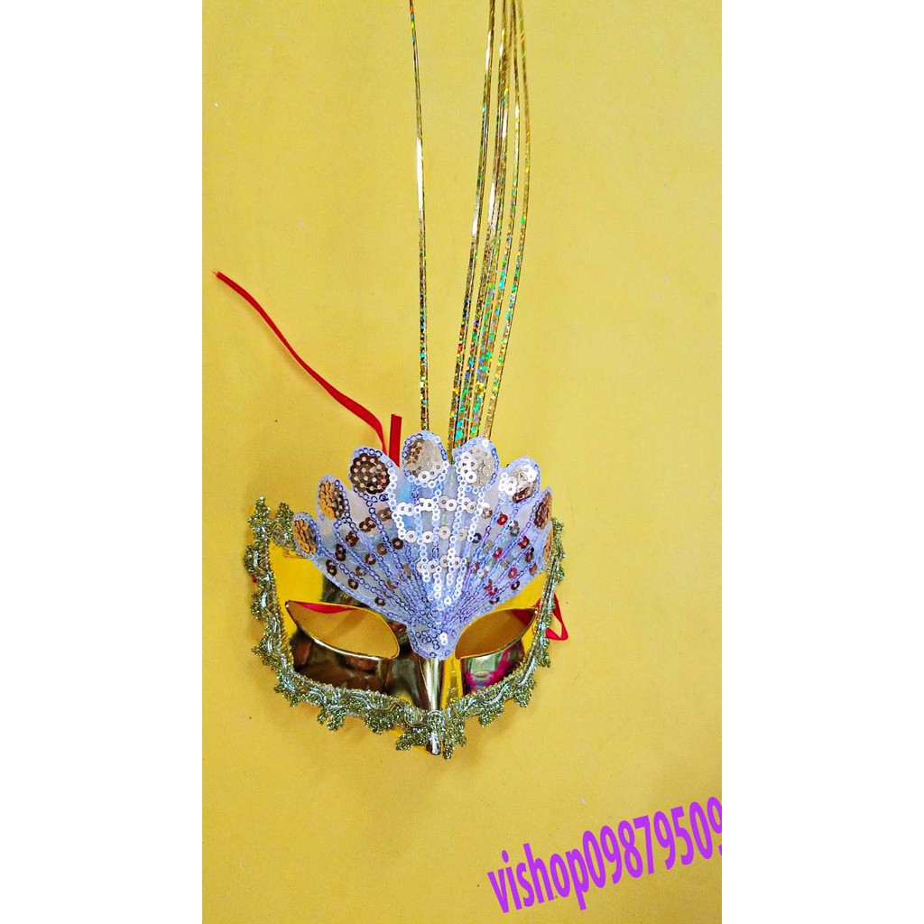 SK-mặt nạ lông vũ ( kèm ảnh thật )-( MK3) MSSP NE3777