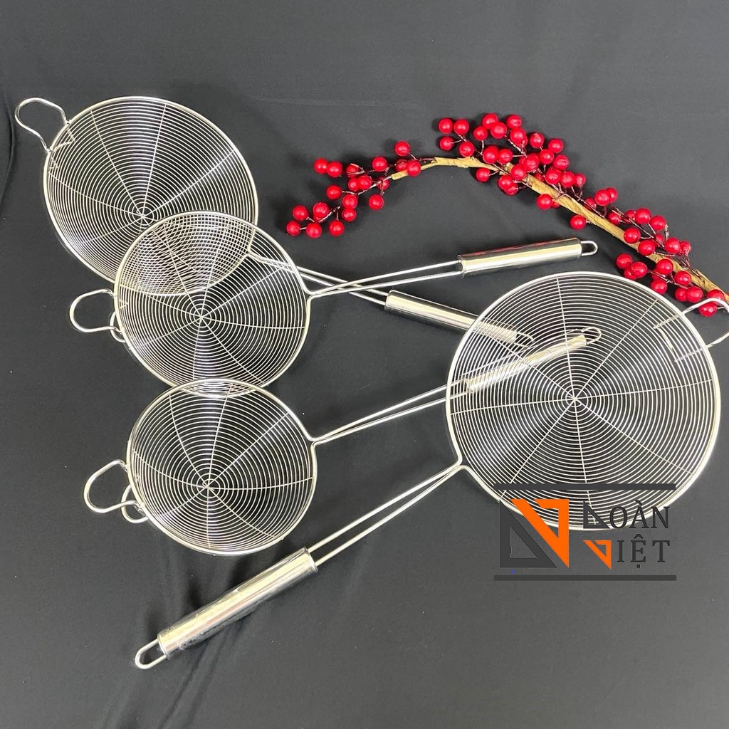 VỢT CÓ MÓC GÁC ĐÔI , VỢT VỚT XƯƠNG, VỚT LẨU, VỚT MÌ , CHIÊN GÀ... - INOX sáng bóng, không rỉ . Dụng cụ nấu ăn, nhà bếp
