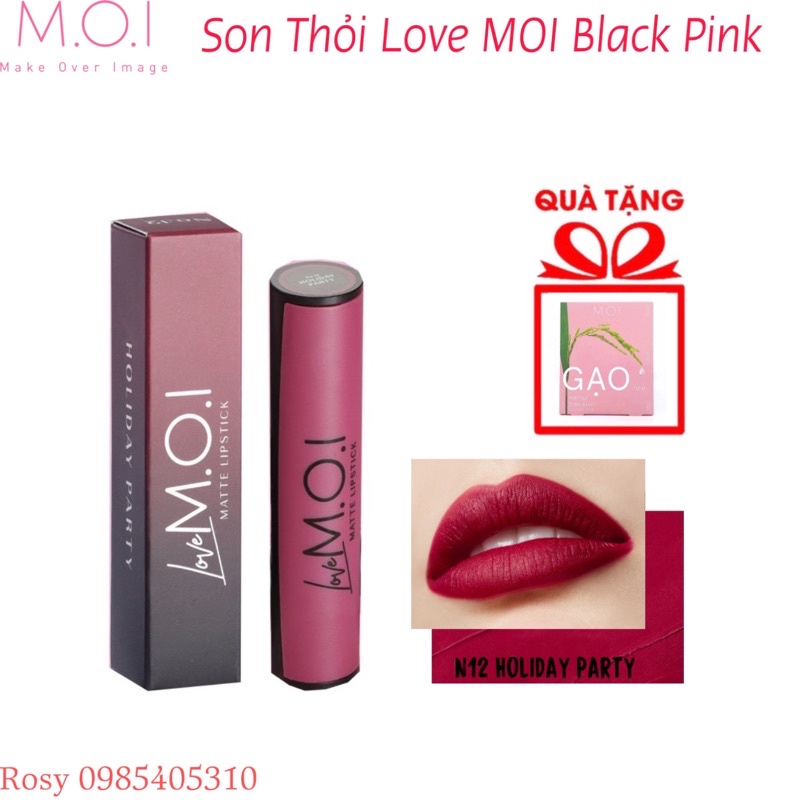 Son Thỏi LOVE M.O.I Black Pink Limited