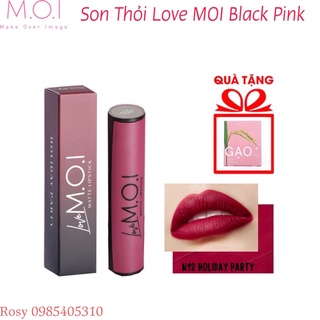 Son thỏi love m.o.i black pink limited