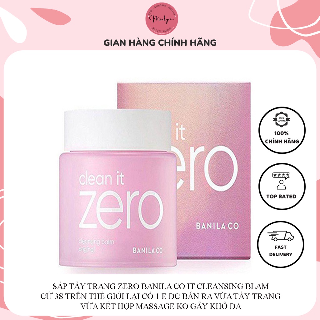 Sáp Tẩy Trang Zero Banila Co It Cleansing Blam Tẩy Sạch Sâu Cung Cấp Độ Ẩm