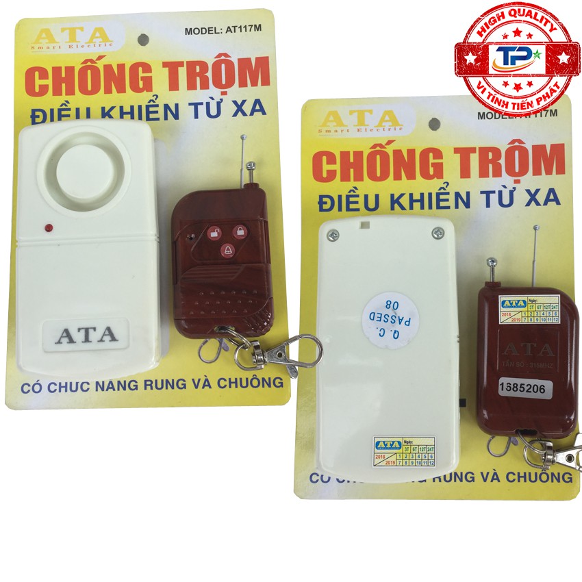 Thiết bị báo động từ xa cảm biến Rung ATA AT117 chống trộm rất hữu ích và thông minh AT117M / AT-117M