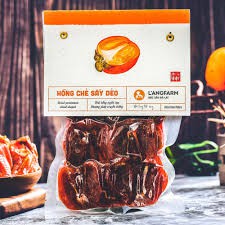 Hồng chẻ sấy dẻo, 300g, bịch, mẫu hút chân không