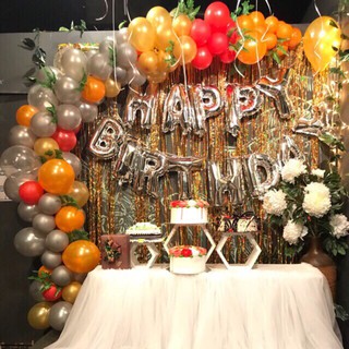 Set Bong Bóng Trang Trí Sinh Nhật Có Rèm